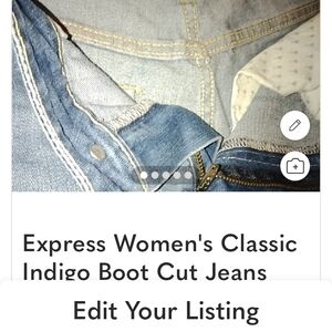 Never Used, Brand New Express Women's Indigo Boot Cut Jeans